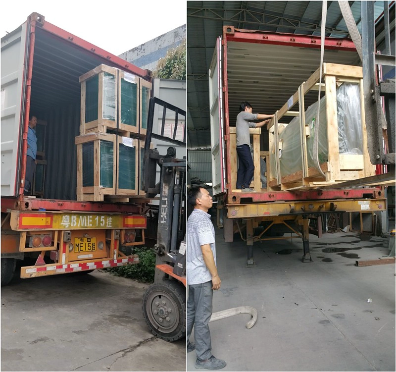 Packaging and loading for facade glass