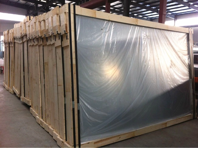dark grey tineted glass safety packing