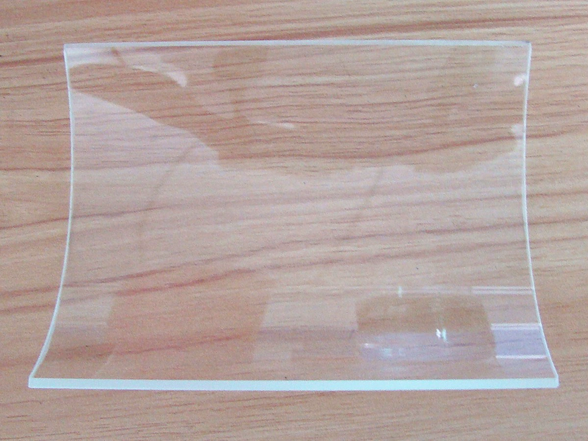 12mm Low iron tempered curved glass