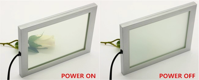 small sample of smart glass