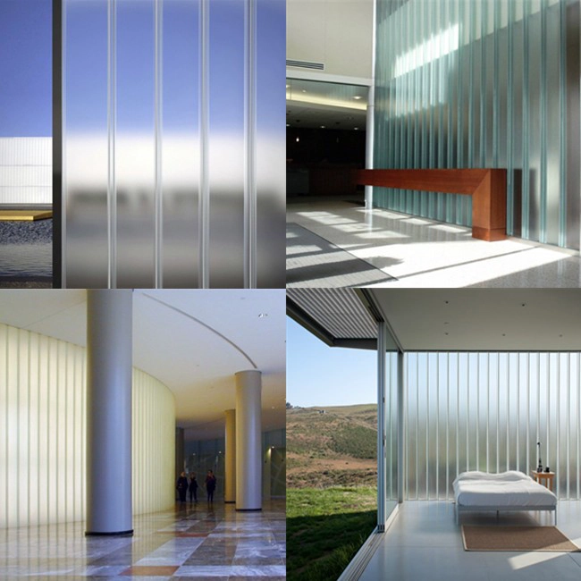 tempered channel glass wall