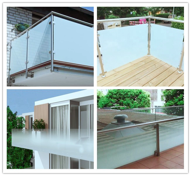 VSG 442 frosted laminated glass for railing