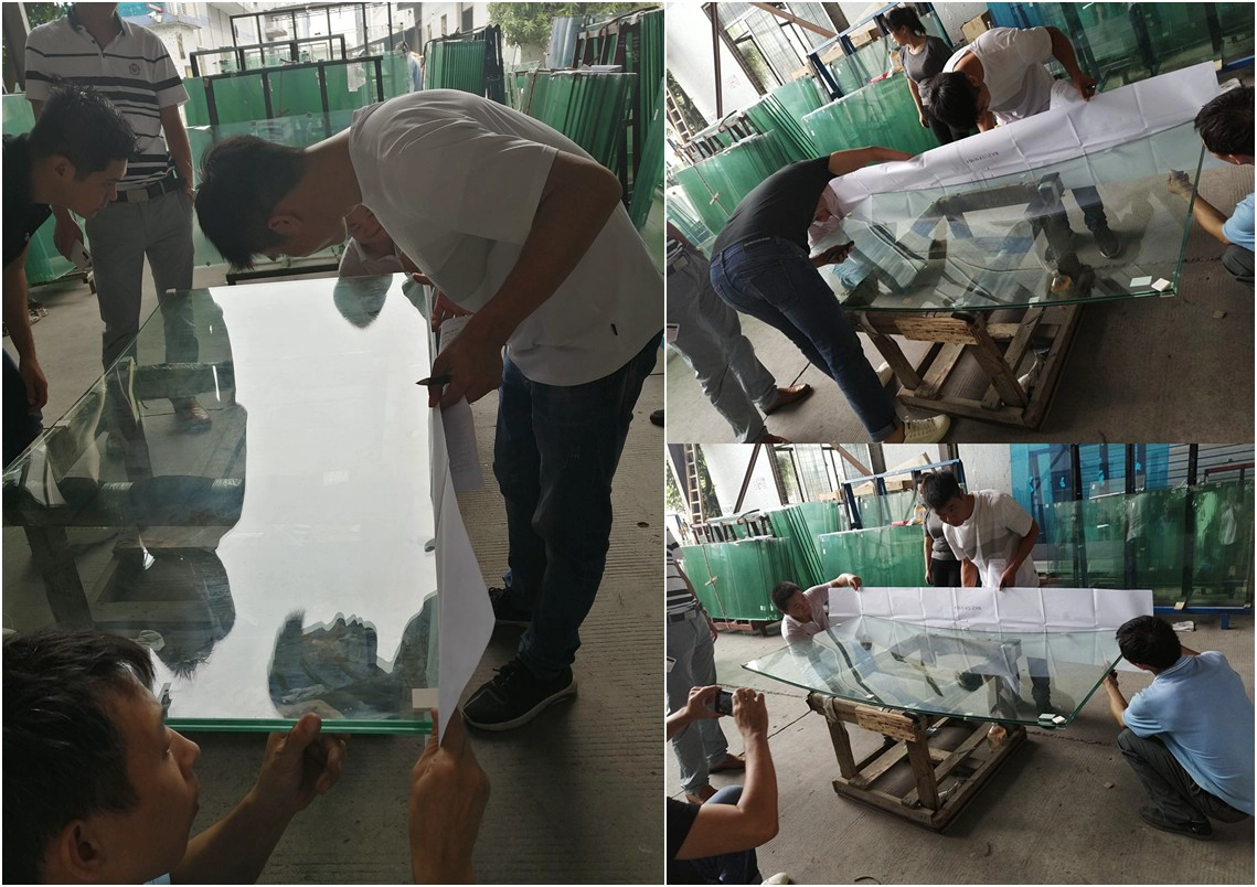 6+6mm semi-tempered glass 6+6mm TVG VSG glass 13.14mm heat strength laminated glass