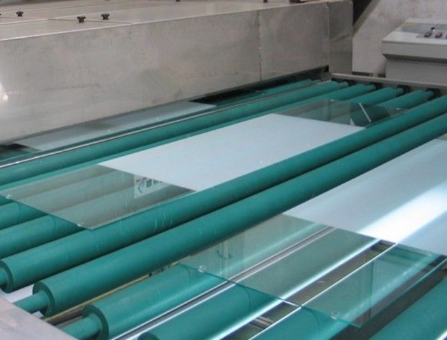 acid etched glass production