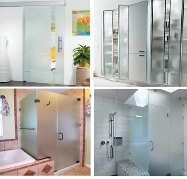 10mm obscure safety toughened glass