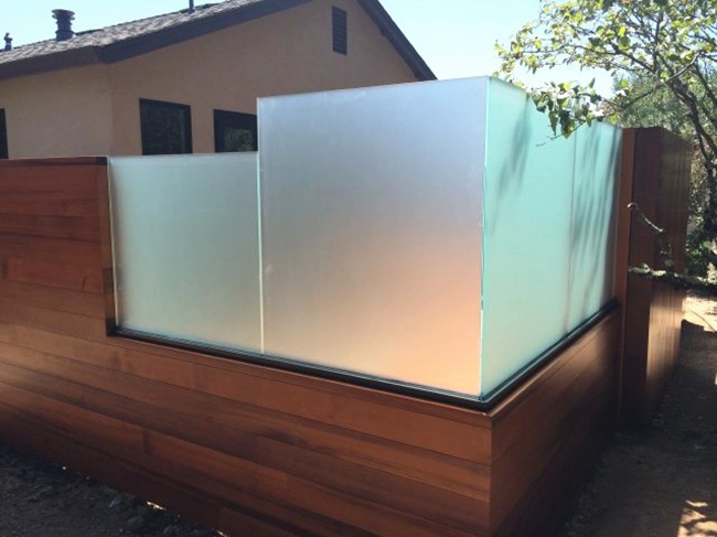 10mm safety frosted glass railing factory