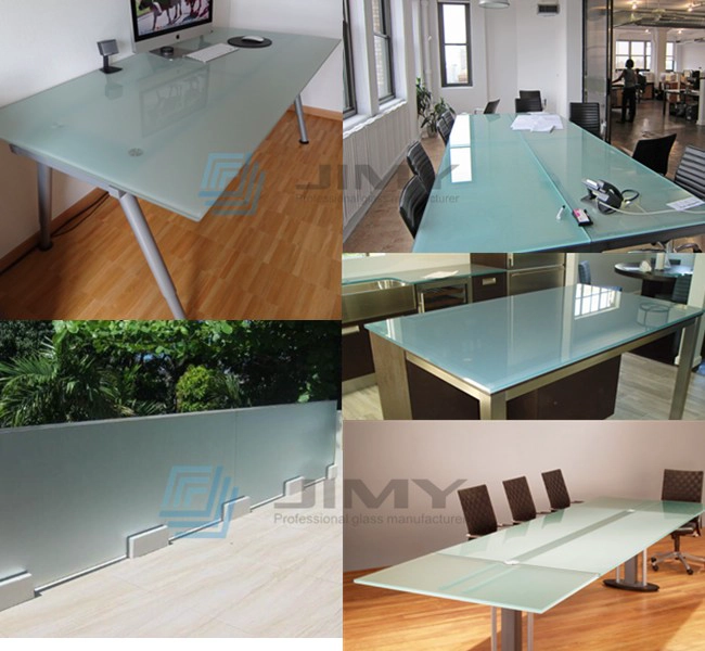 15mm Acid etched toughened glass