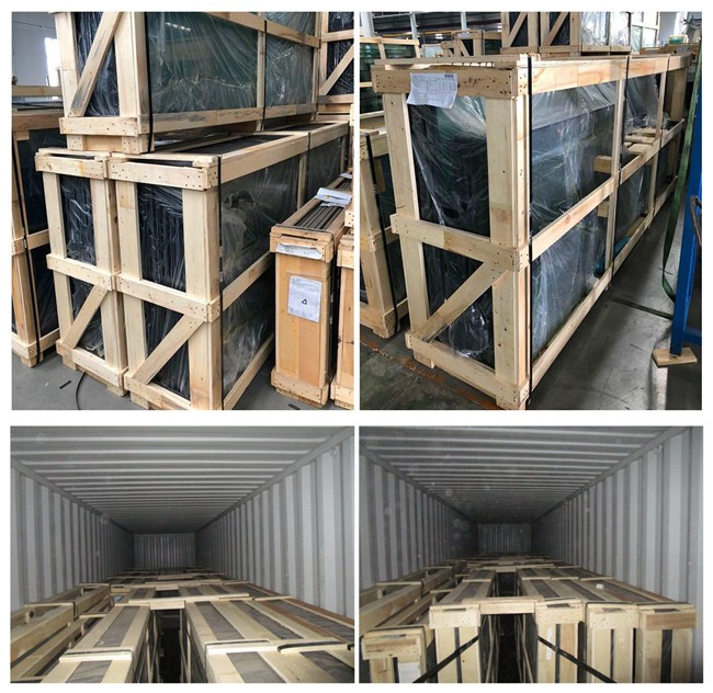 safety packing and loading for silk screen printed DGU glass