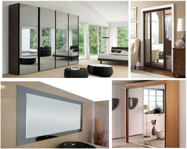 6mm colorless eco friendly silver mirror