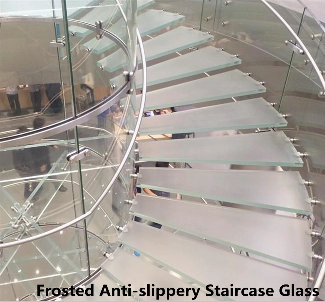 frosted anti-slippery staircase glass