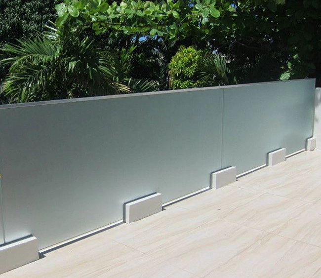 10mm acid-etched tempered glass supplier