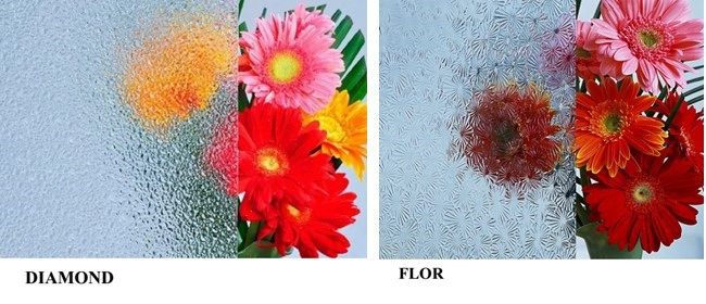 3mm clear Nashiji figured glass factory,
