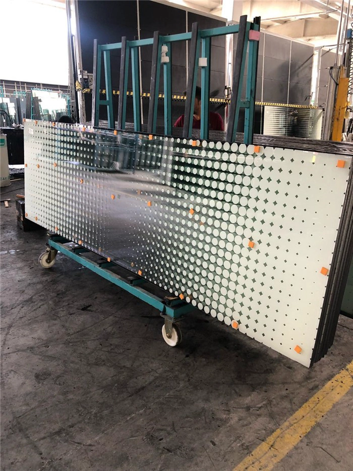pattern color silk screen printing glass