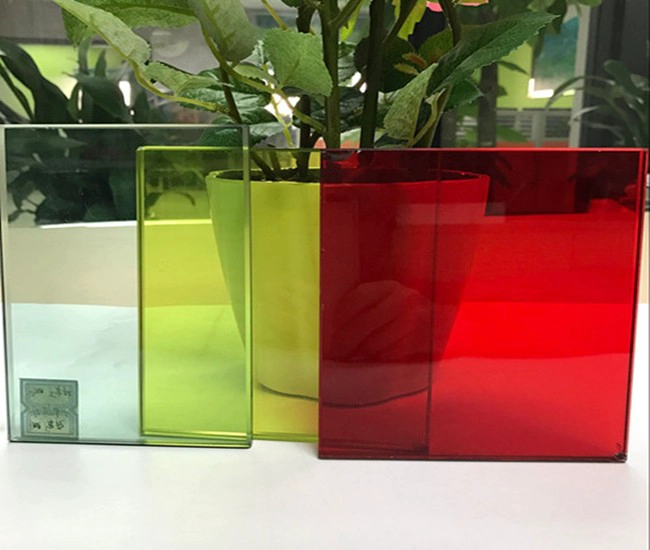 color PVB tempered laminated glass