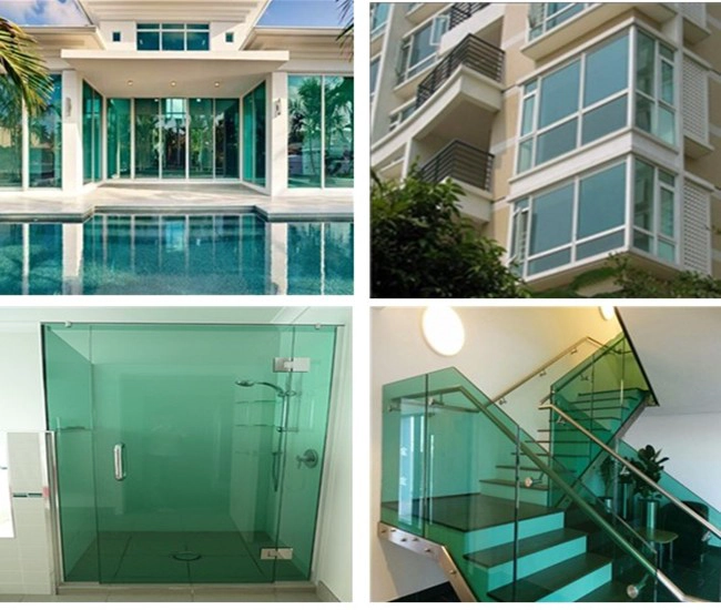 dark green tinted float glass