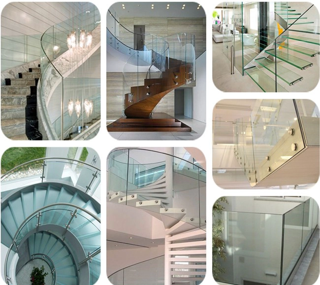 transparent tempered Laminated-Glass railing