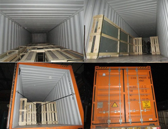 heat soaked glass packing and loading