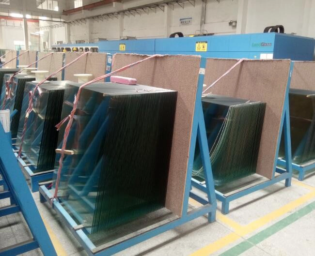 wholesale 6mm blue toughened glass