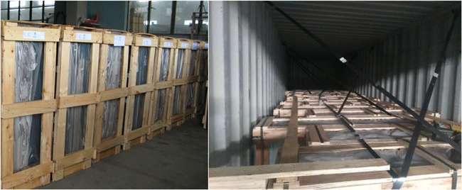4mm Clear Tempered Glass Packing and Loading