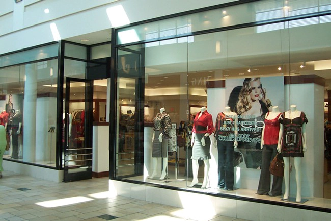 Safety toughened glass shop front