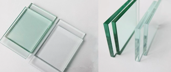 Compare low-iron float glass and clear float glass