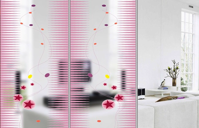Silk Screen Printing Glass Door