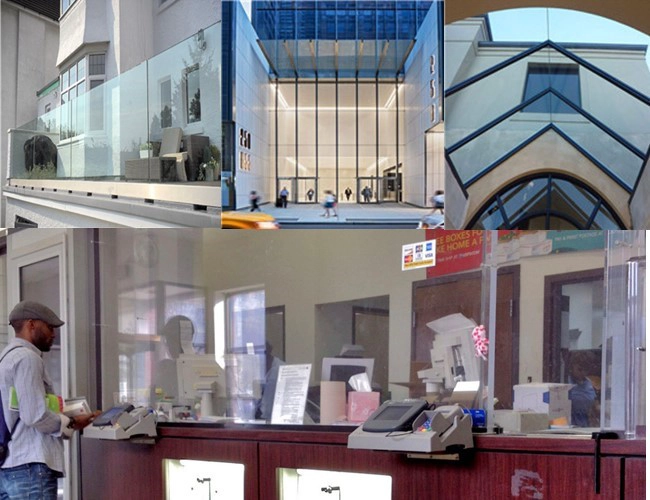 11.14mm half tempered laminated glass
