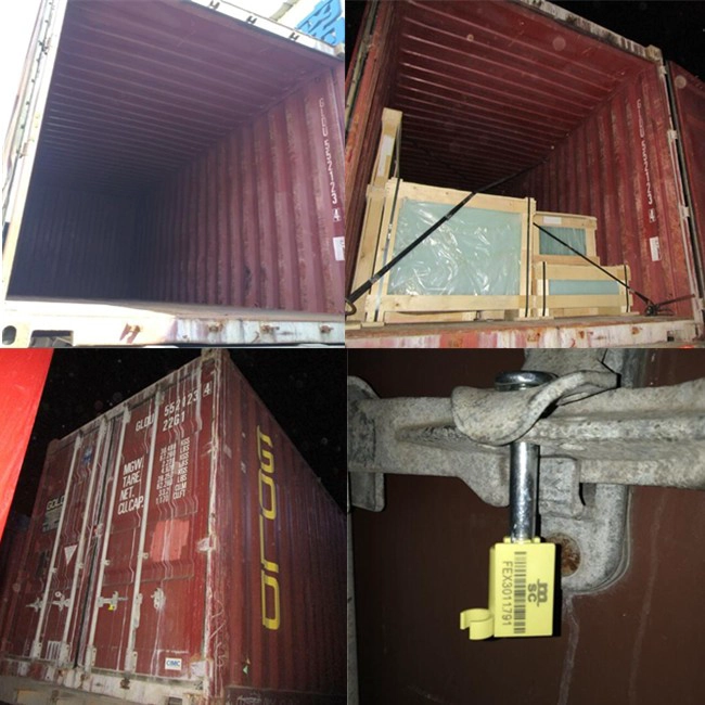 Loading the container