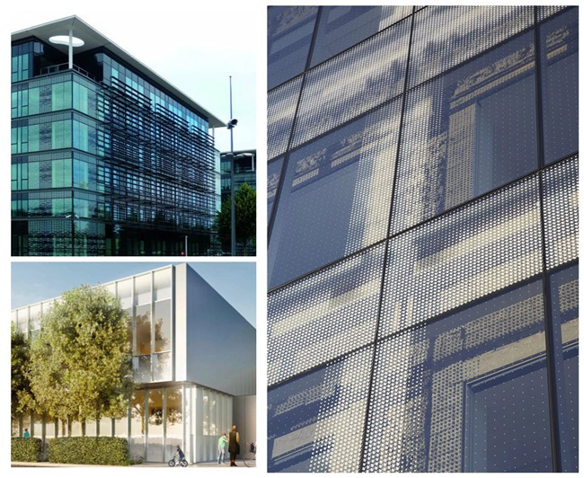 silk screen printed glass for curtain wall