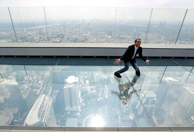 Glass corridor