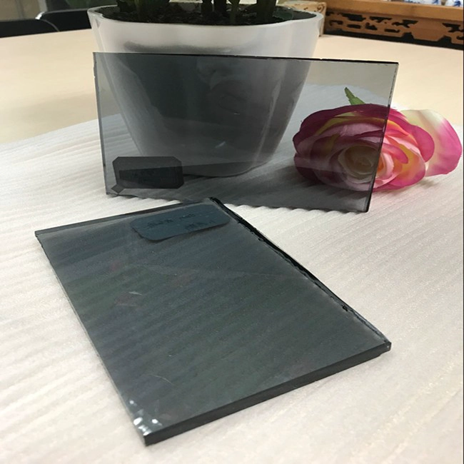 10mm light grey tinted float glass panel