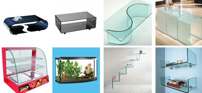 Hot bent glass application