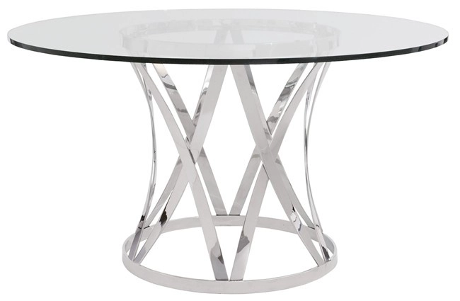Tempered glass round shape table top