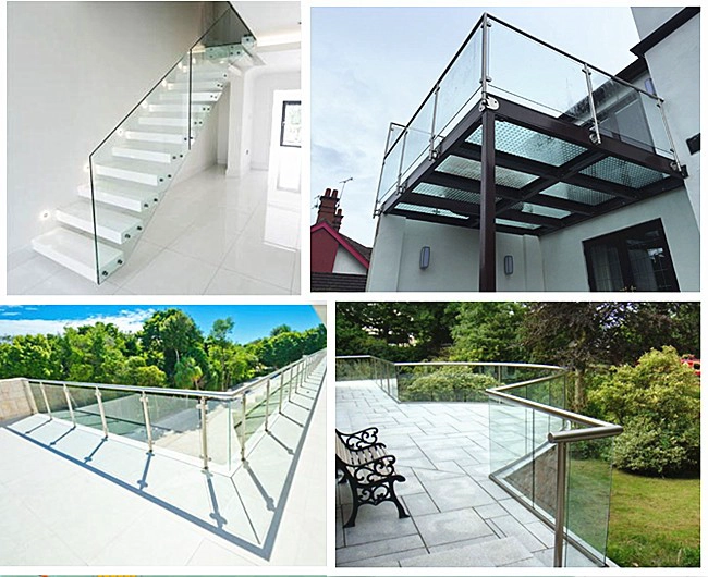 safety balcony guardrail glass
