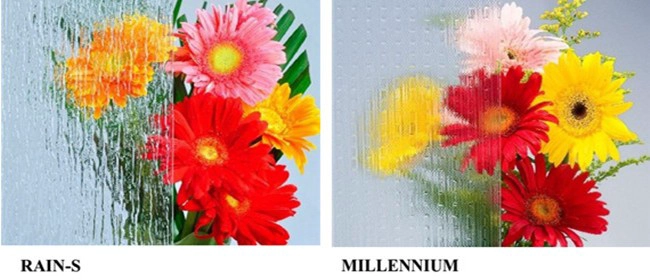 3mm clear Nashiji figured glass factory,