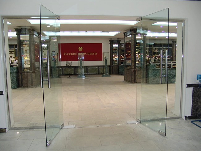 glass entrance door