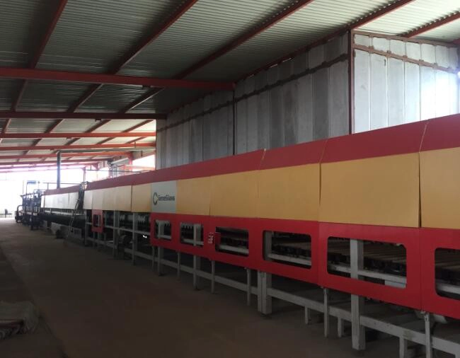 Channel glass production line