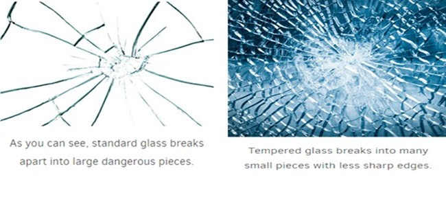 6mm light green tempered glass