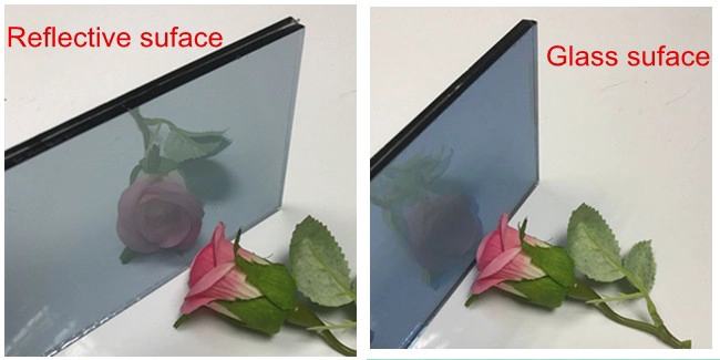 8.38mm dark blue reflective laminated glass
