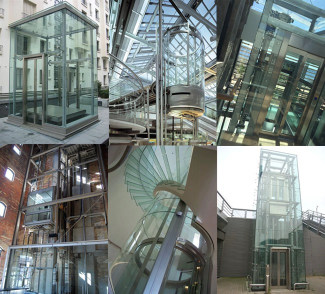 laminated safety glass elevator