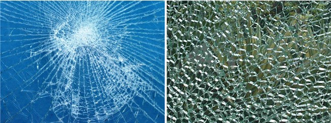 tempered laminated glass and laminated glass