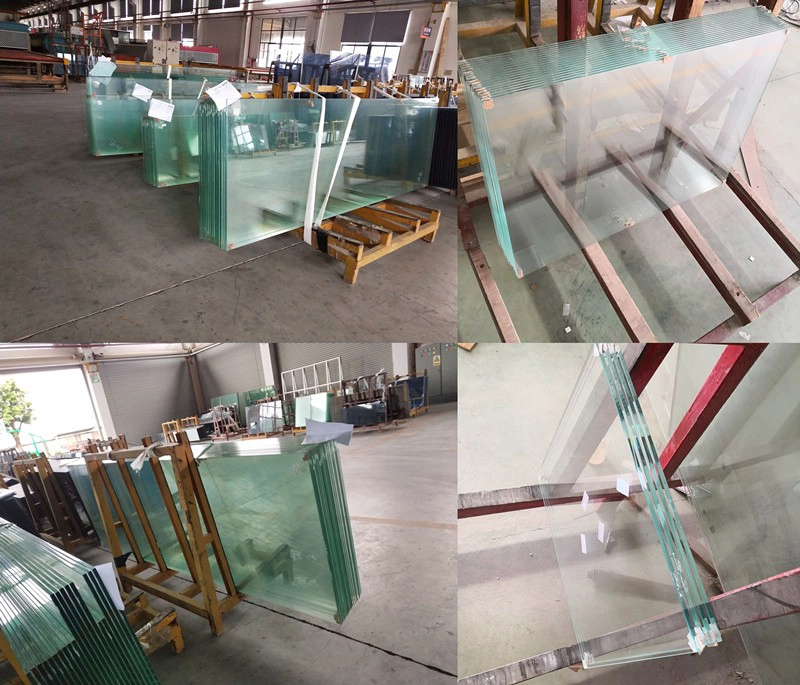12mm super white tempered glass