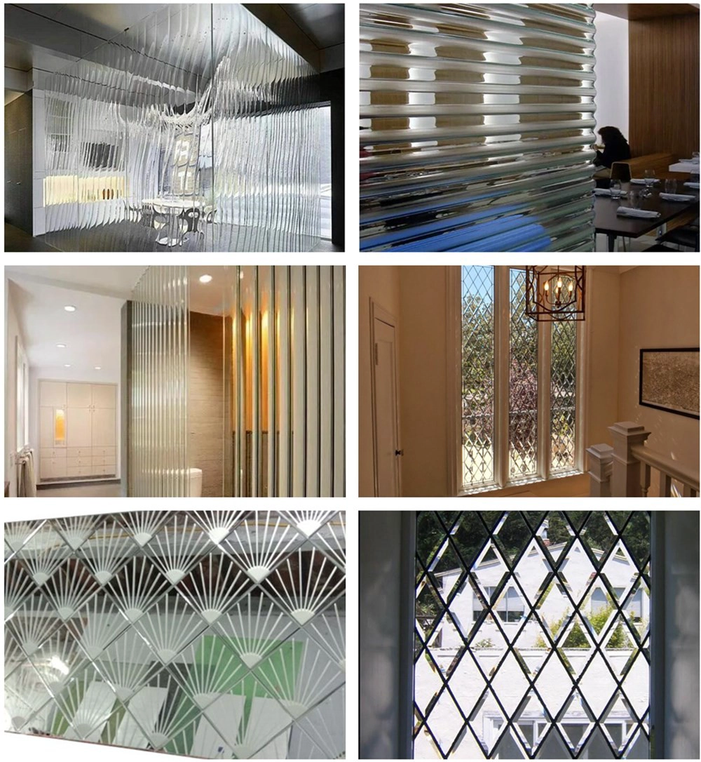 carving decorative glass window door partition wall