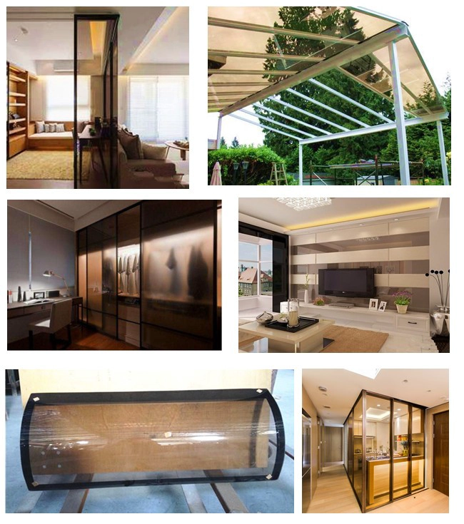 5.5mm euro bronze tinted float glass 