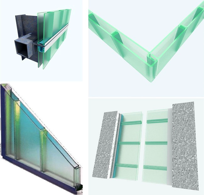 high quality U profiled glass installed way