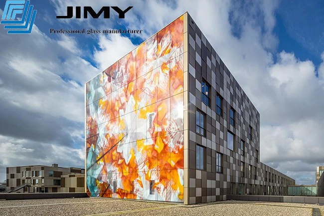 digital glass facade