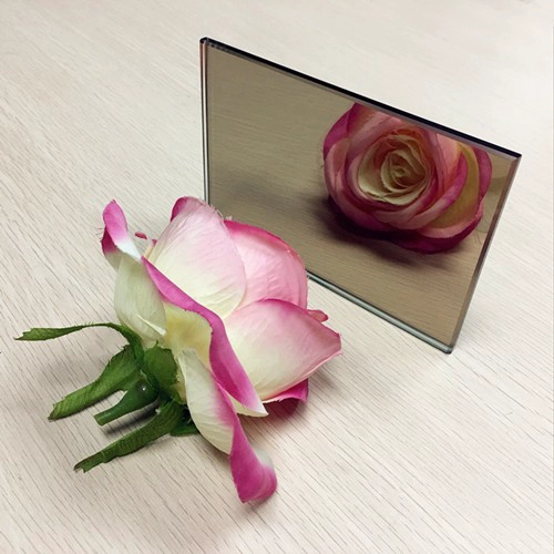 1/4 inch hotel bathroom wall decorative bronze mirror 6mm factory price
