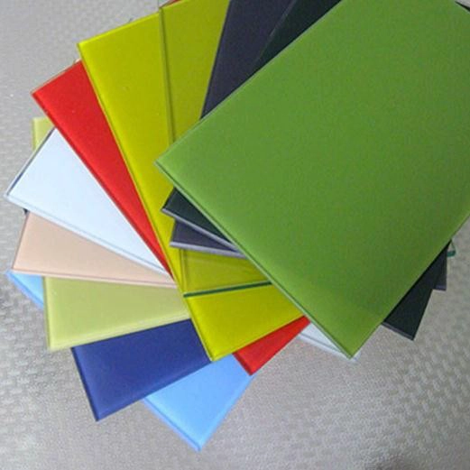 8mm Lacquered glass for table top,ultra white back painted glass 8mm