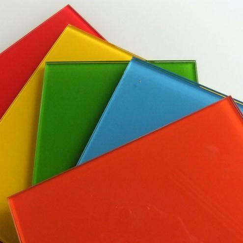 8mm Lacquered glass for table top,ultra white back painted glass 8mm