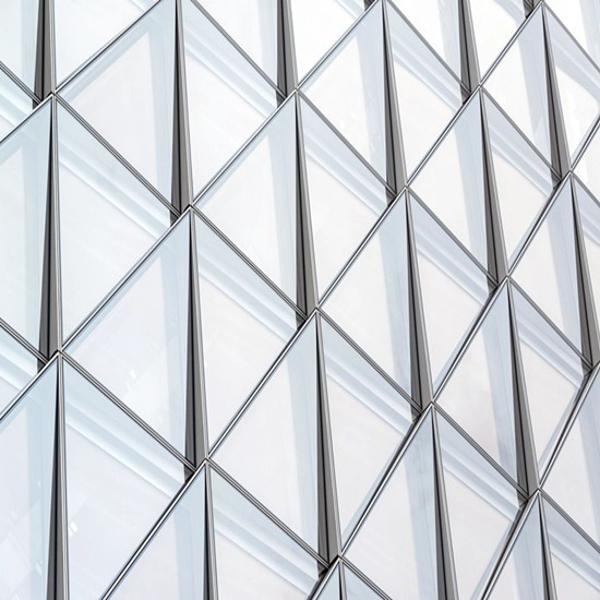 Architecture skyscraper modern reflective insulated glass facades and tempered laminated insulated curtain wall glass
